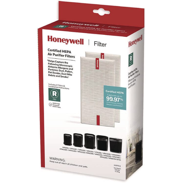 HONEYWELL ENVIRONMENTAL HEPA Air Purifier Filter, Box of 2 Filters (HWLHRFR2)