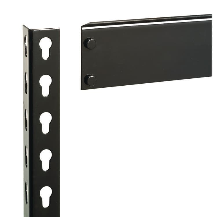 ALERA Steel Shelving Unit with Particleboard Shelves, Five-Shelf, 36w x 18d x 72h, Steel, Black (ALESU721836P) thumbnail 3