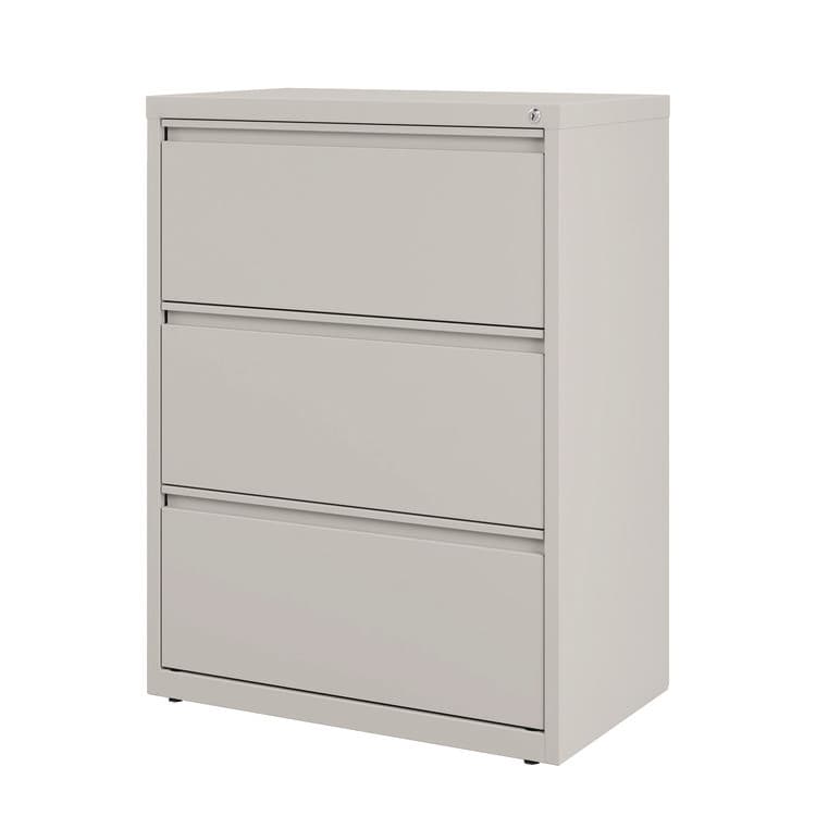 ALERA Lateral File, 3 Legal/Letter-Size File Drawers, Light Gray, 30" x 18.62" x 40.25" (ALEHLF3041LG) thumbnail 3
