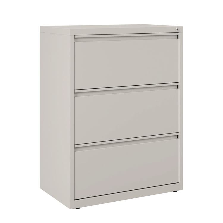 ALERA Lateral File, 3 Legal/Letter-Size File Drawers, Light Gray, 30" x 18.62" x 40.25" (ALEHLF3041LG)
