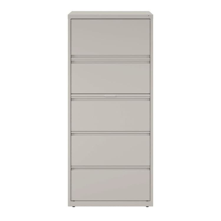 ALERA Lateral File, 5 Legal/Letter-Size File Drawers, Light Gray, 30" x 18.62" x 67.62" (ALEHLF3067LG) thumbnail 2