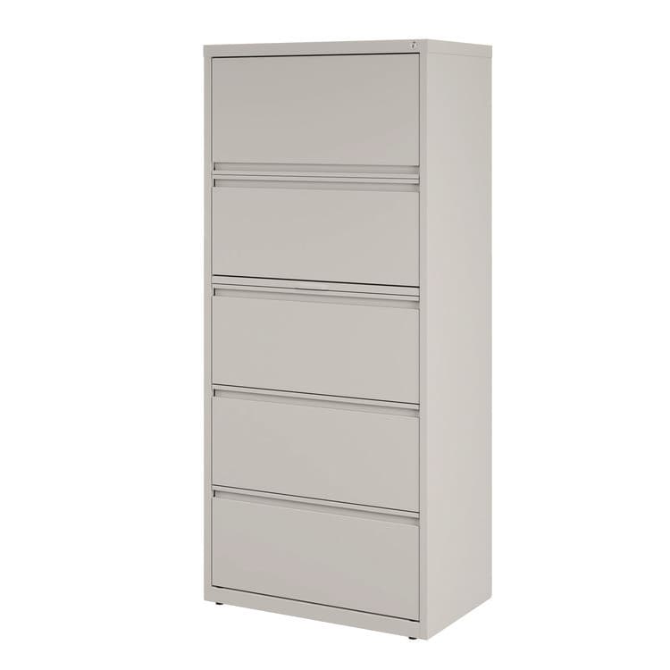 ALERA Lateral File, 5 Legal/Letter-Size File Drawers, Light Gray, 30" x 18.62" x 67.62" (ALEHLF3067LG) thumbnail 4