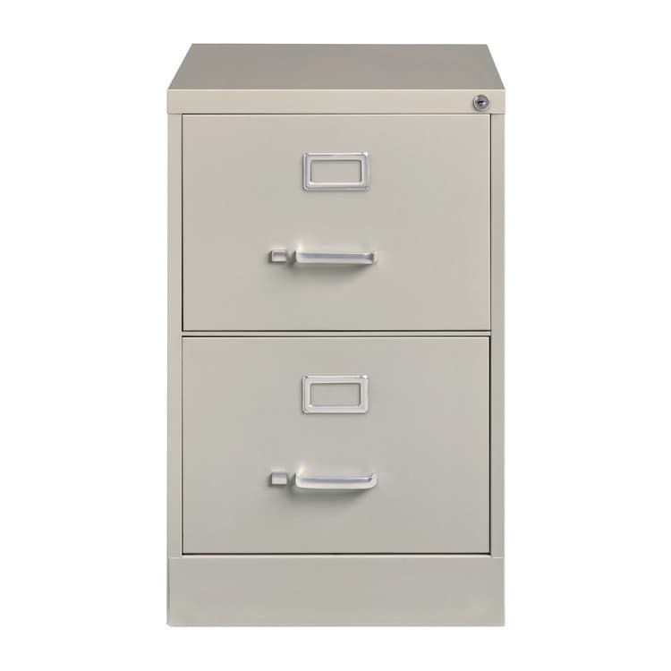 ALERA Two-Drawer Economy Vertical File, 2 Legal-Size File Drawers, Light Gray, 15" x 25" x 28.38" (ALEHVF1929LG) thumbnail 2