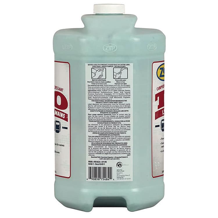 ZEP . TKO Hand Cleaner Refill, Lemon Lime Scent, 1 gal (ZPER54824EA) thumbnail 2