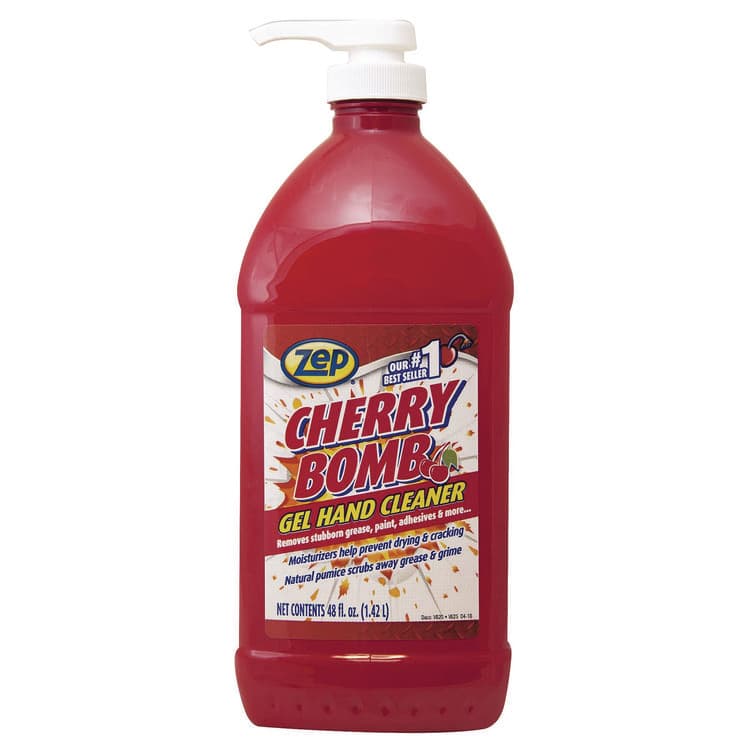 ZEP . Cherry Bomb Gel Hand Cleaner, Cherry Scent, 48 oz (ZPEZUCBHC484EA)