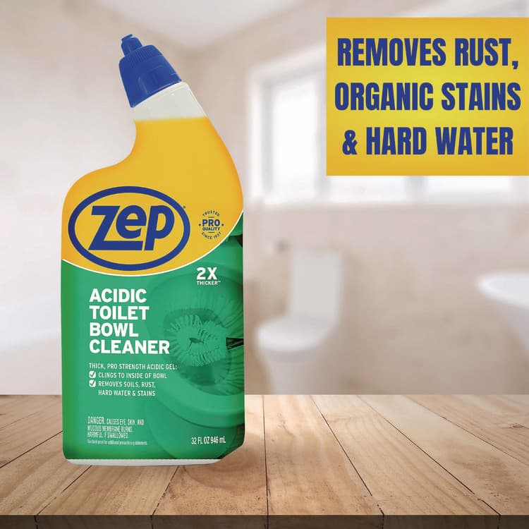 ZEP . Acidic Toilet Bowl Cleaner, Mint, 32 oz Bottle (ZPEZUATBC32EA) thumbnail 3