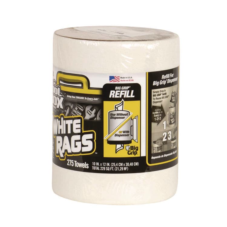 SELLARS ABSORBENT MATERIALS, . Z300 Wipers Big Grip Refill, 1-Ply, 10 x 12, White, 6/Carton (SLR20421) thumbnail 2