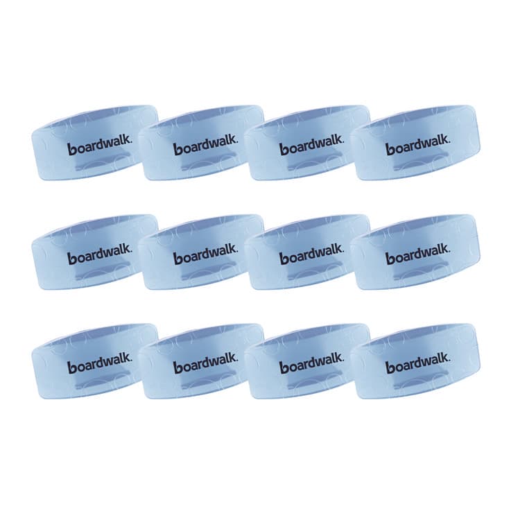 BOARDWALK Toilet Bowl Clip, Cotton Blossom Scent, Blue, 12/Box (BWKCLIPCBL)