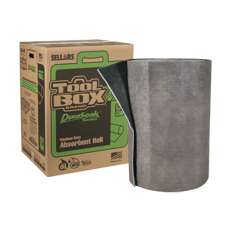 SELLARS ABSORBENT MATERIALS, . DuraSoak Universal Sorbents Medium Duty Roll Pad, 40 gal, 28.5" x 125 ft (SLR23250) thumbnail 2