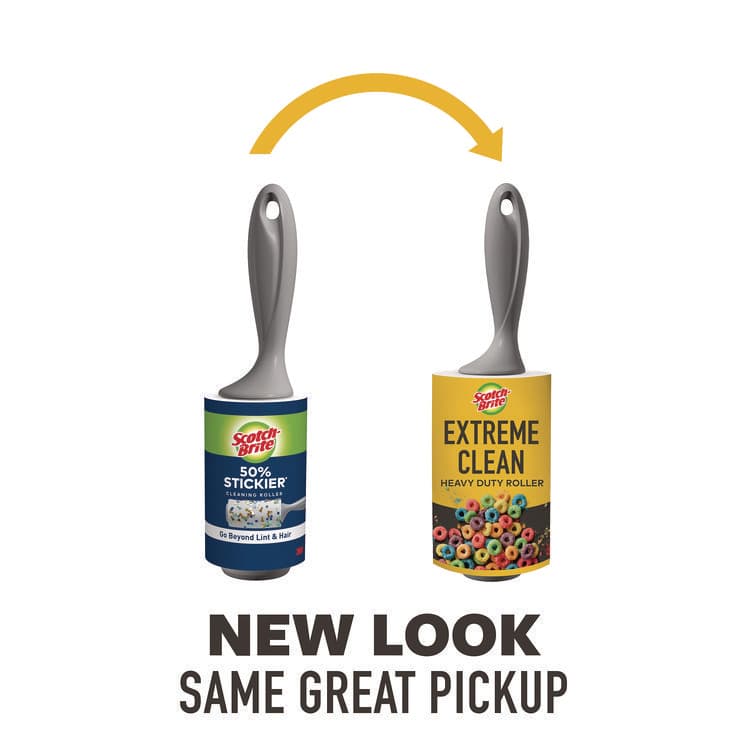 3M/COMMERCIAL TAPE DIV. Extreme Clean Lint Roller, 100 Sheets/Roll (MMM830RS100) thumbnail 2