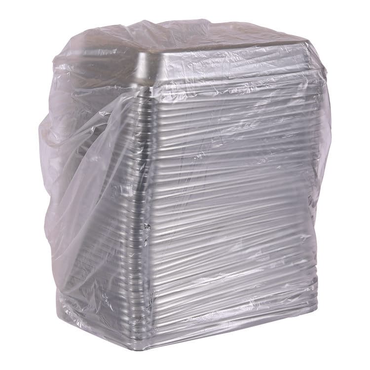 ECO-PRODUCTS,INC. Worldview 100% Recycled Content Lid, 10.82 x 10.71 x 1.83, Clear, Plastic, 200/Carton (ECOEPSCRC107LIR) thumbnail 4