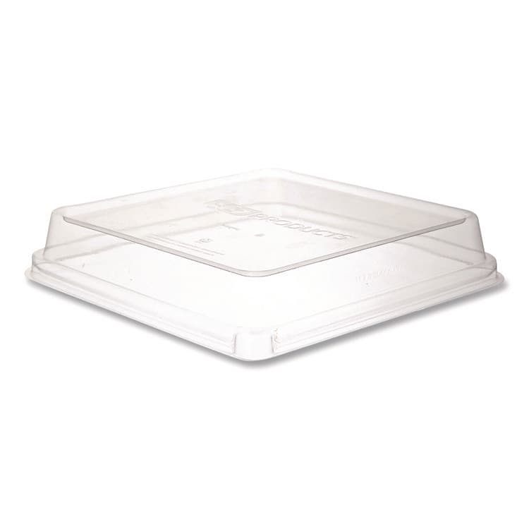 ECO-PRODUCTS,INC. Renewable and Compostable Lids, 8.8 x 8.8 x 1.64, Clear, Plastic, 200/Carton (ECOEPSCS9SLID)