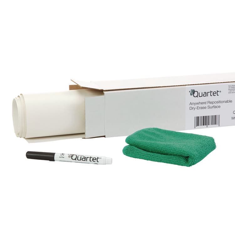 QUARTET MFG. Anywhere Repositionable Dry-Erase Surface, Laminate Film, 24" x 36", White (QRTR85532) thumbnail 3