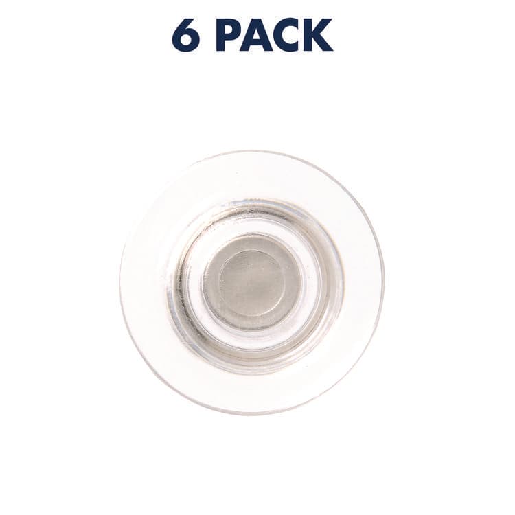 QUARTET MFG. Glass Magnets, Circles, Large, 0.45" Diameter, Clear, 6/Pack (QRT85391) thumbnail 3