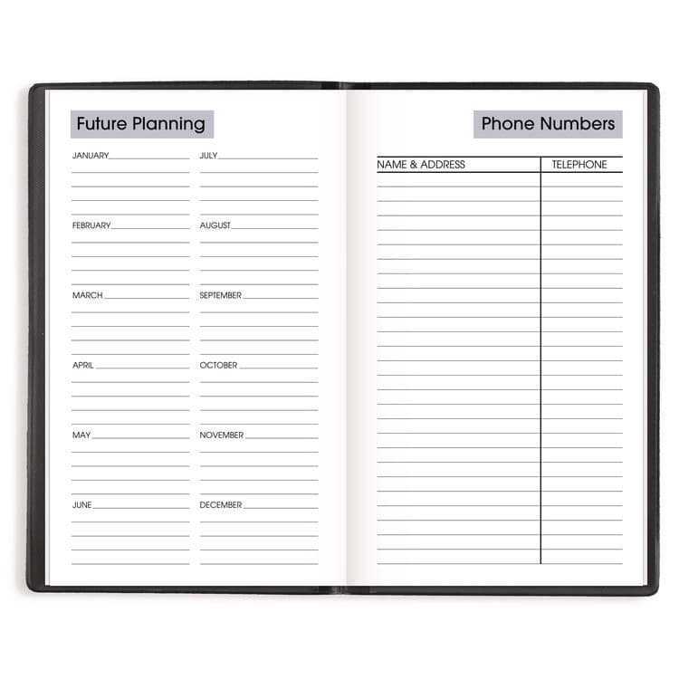 AT-A-GLANCE DayMinder Weekly Pocket Planner, 6 x 3.5, Black Cover, 12-Month (Jan to Dec): 2026 (AAGSK4800) thumbnail 4