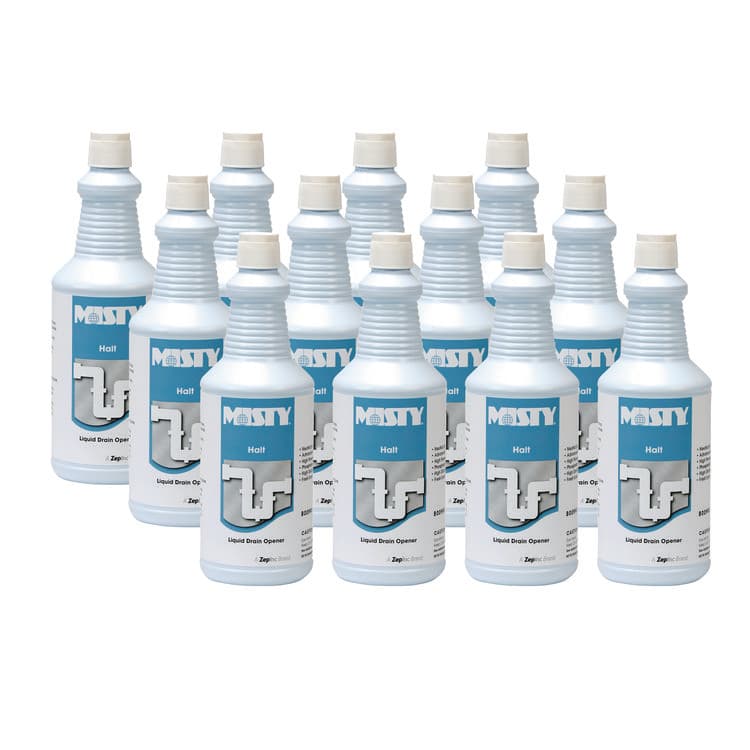 ZEP . Halt Liquid Drain Opener, 32 oz Bottle, 12/Carton (AMR1003698)