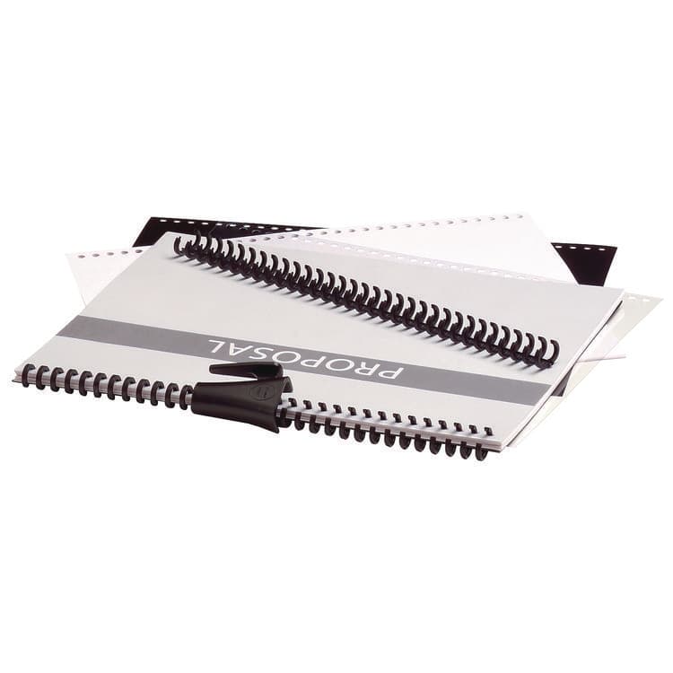 ACCO BRANDS, . Instant Report Kits, 0.31" Capacity, For 11 x 8.5 Sheets, Clear/Black Covers, Black Spine, 2 Kits/Pack (GBC2515665) thumbnail 4