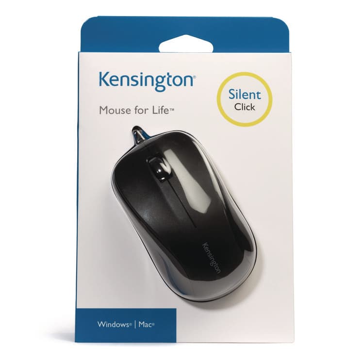 KENSINGTON Wired USB Mouse for Life, USB 2.0, Left/Right Hand Use, Black (KMW72110) thumbnail 4