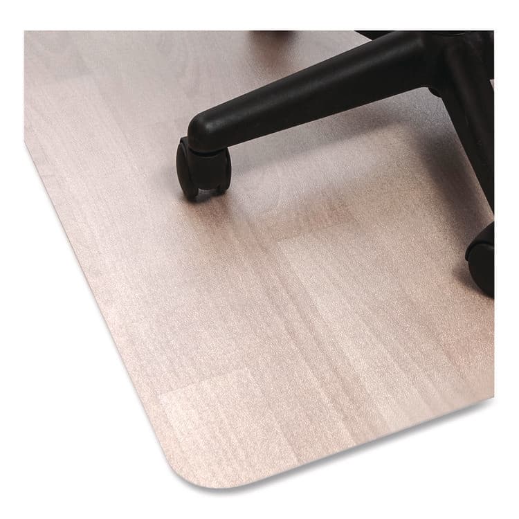 FLOORTEX Ecotex Marlon BioPlus Rectangular Polycarbonate Chair Mat for Hard Floors, Rectangular, 46" x 60", Clear (FLRNRCMFLBS0004)
