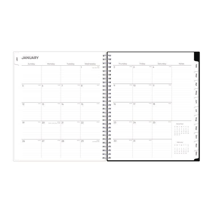 BLUE SKY Analeis Monthly Planner, Floral Artwork, 10 x 8, White/Black/Coral Cover, 12-Month (Jan to Dec): 2026 (BLS100004) thumbnail 3