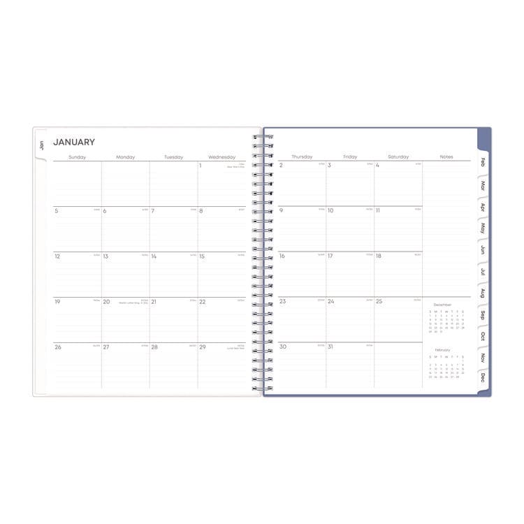 BLUE SKY Lindley Monthly Planner, Floral Artwork, 10 x 8, White/Blue/Green Cover, 12-Month (Jan to Dec): 2026 (BLS101582) thumbnail 3