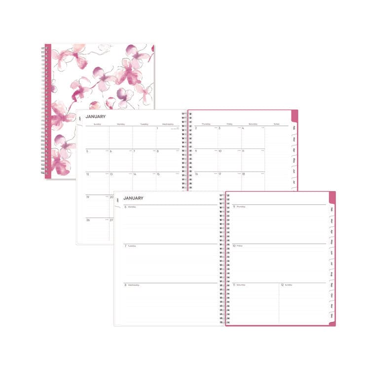 BLUE SKY Breast Cancer Awareness Create-Your-Own Cover Weekly/Monthly Planner, Orchids Artwork, 11 x 8.5, 12-Month (Jan to Dec): 2026 (BLS137268)