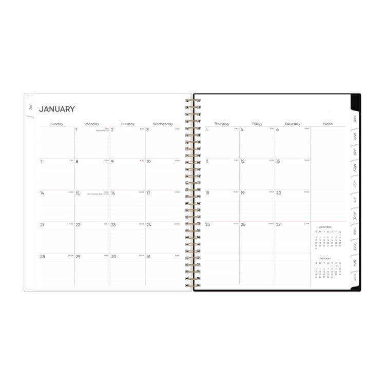 BLUE SKY Nevaeh Monthly Planner, Floral Artwork, 10 x 8, Black/Multicolor Cover, 12-Month (Jan to Dec): 2026 (BLS143947) thumbnail 3