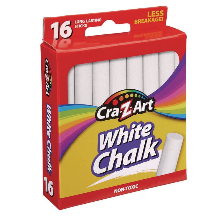 LAROSE INDUSTRIES, LLC White Chalk, 16/Pack (CZA1080048) thumbnail 3
