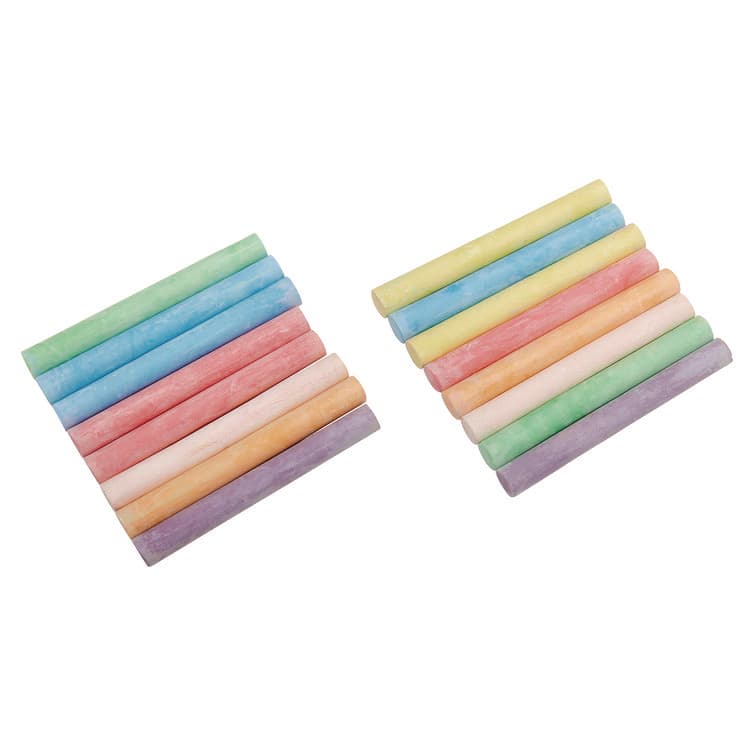 LAROSE INDUSTRIES, LLC Colored Chalk, Assorted Colors, 16/Pack (CZA1080148) thumbnail 4