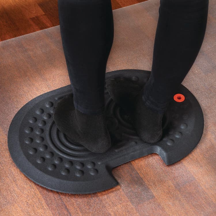 FLOORTEX AFS-TEX 2000X Anti-Fatigue Mat, Oval, Black Anti-Slip Surface, 16" x 24" (FLRFCA21624XBK) thumbnail 2