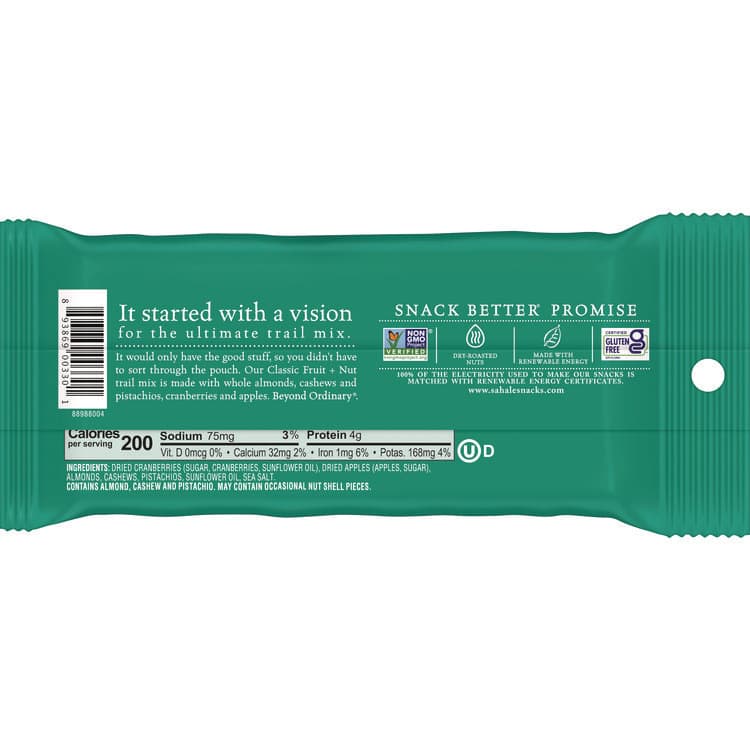 J.M. SMUCKER CO. Fruit and Nut Classic Trail Mix, 1.5 oz Bag, 18/Carton (SMU00330) thumbnail 2