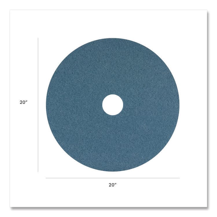 AMERICO MANUFACTURING CO Cleaner Pad, 20" Diameter, Blue, 5/Carton (AM7400420) thumbnail 2