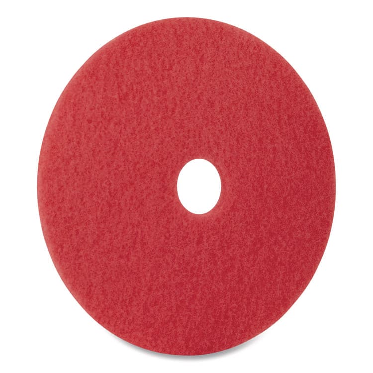 AMERICO MANUFACTURING CO Buffing Pad, 12" Diameter, Red, 5/Carton (AM7404412) thumbnail 3