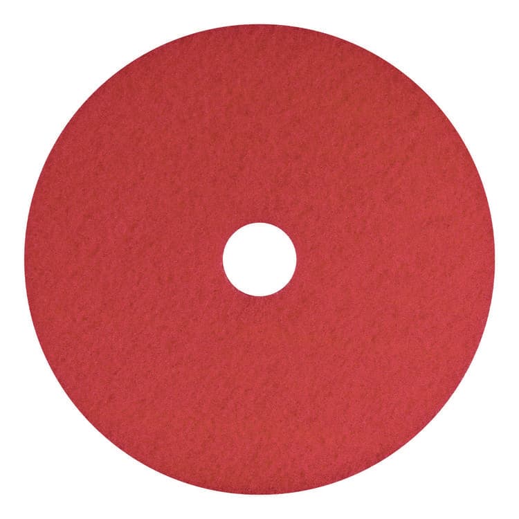 AMERICO MANUFACTURING CO Buffing Pad, 12" Diameter, Red, 5/Carton (AM7404412)