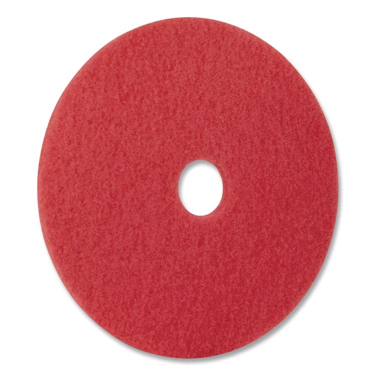 AMERICO MANUFACTURING CO Buffing Pad, 16" Diameter, Red, 5/Carton (AM7404416) thumbnail 3