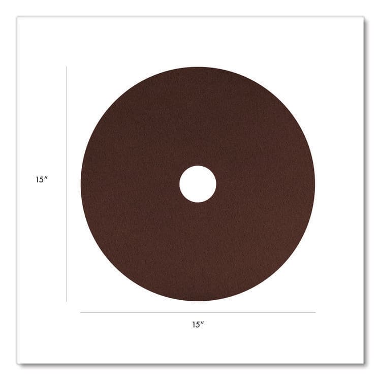 AMERICO MANUFACTURING CO EcoPrep EPP Specialty Pad, 15" Diameter, Maroon, 10/Carton (AM7420715) thumbnail 2