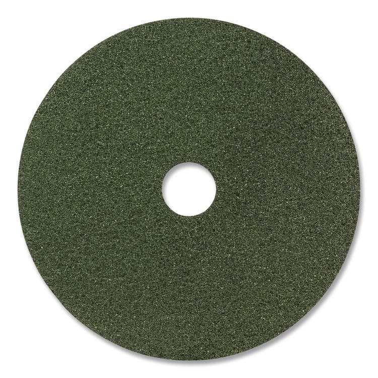 AMERICO MANUFACTURING CO Black Diamond 3000 Grit Diamond Pad, 17" Diameter, Black and Green, 2/Carton (AM7442417)