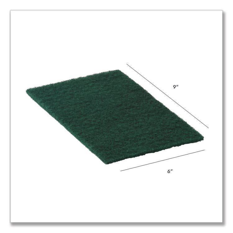 AMERICO MANUFACTURING CO 90-96 Medium Duty Hand Cleaning Pad, 6" x 9", Green, 20/Pack, 3 Packs/Carton (AM7510161) thumbnail 2