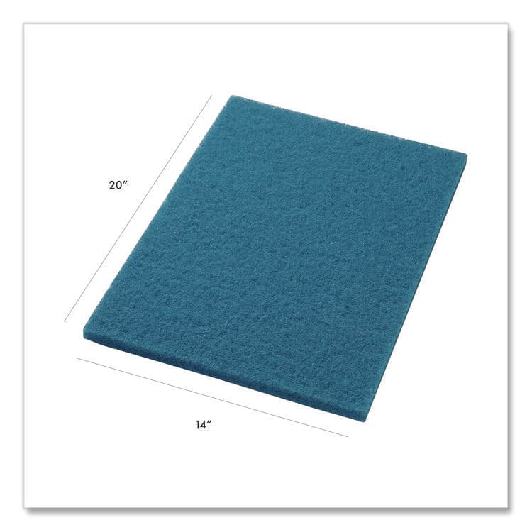 AMERICO MANUFACTURING CO Cleaner Pad, 14 x 20, Blue, 5/Carton (AM740041420) thumbnail 2