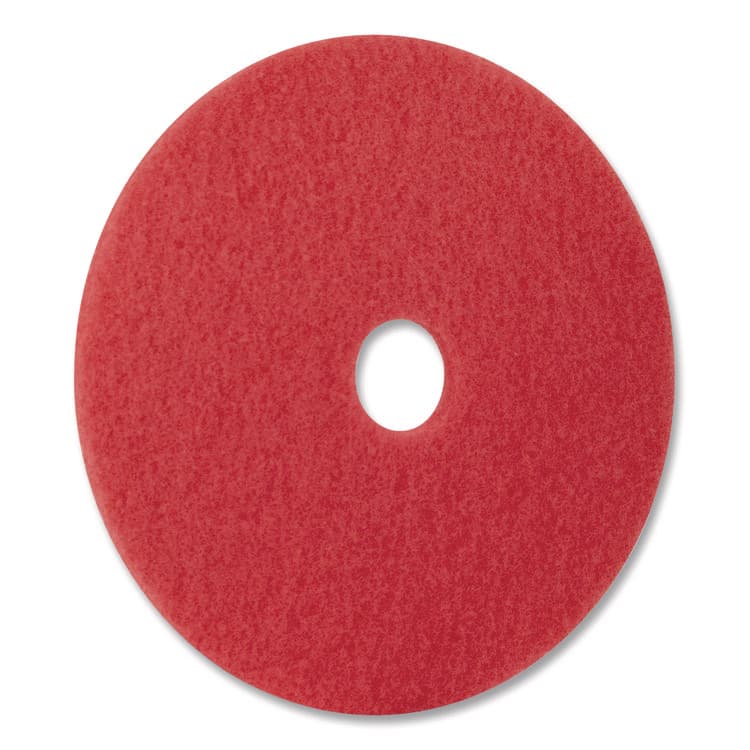 AMERICO MANUFACTURING CO Buffing Pad, 15" Diameter, Red, 5/Carton (AM7404415) thumbnail 3