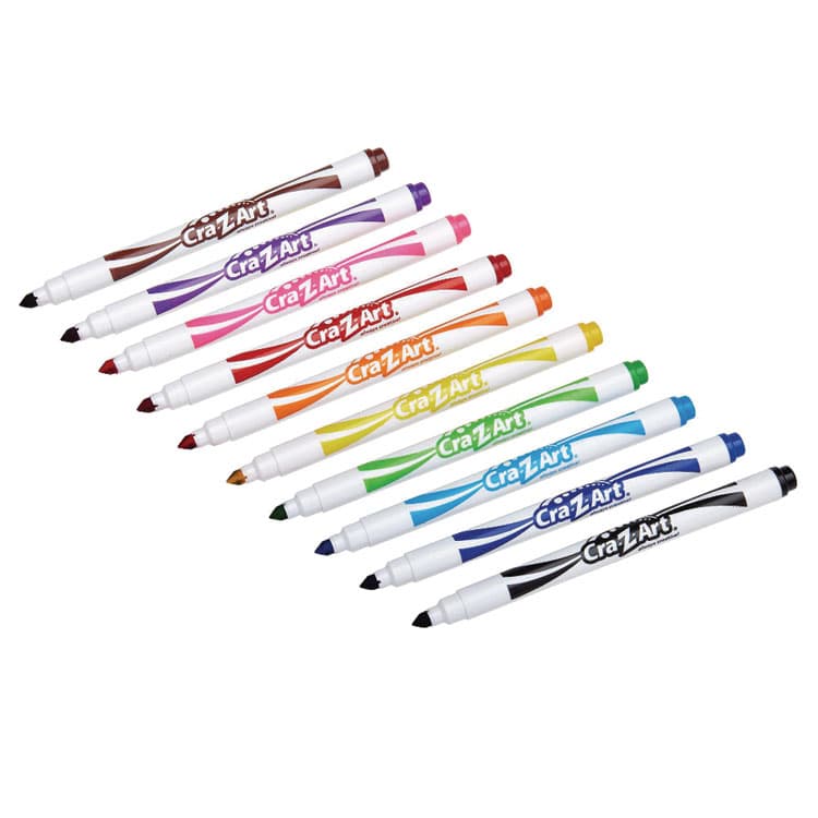 LAROSE INDUSTRIES, LLC Washable SuperTip Markers, Fine/Broad Bullet Tips, Assorted Colors, 10/Set (CZA1007348) thumbnail 4
