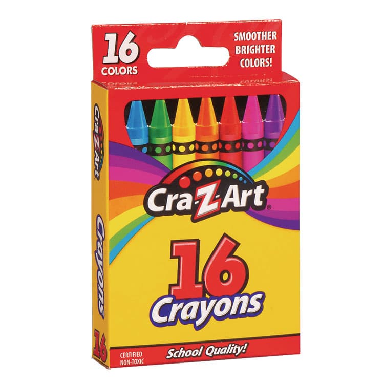LAROSE INDUSTRIES, LLC Crayons, Regular Size, 16 Assorted Colors, 16/Set (CZA10200WM40) thumbnail 3