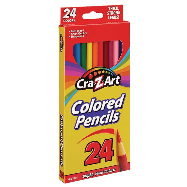 LAROSE INDUSTRIES, LLC Colored Pencils, 24 Assorted Lead and Barrel Colors, 24/Set (CZA10403WM40) thumbnail 3