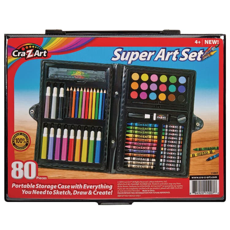 LAROSE INDUSTRIES, LLC Super Art Set, 80 Pieces (CZA110076) thumbnail 2