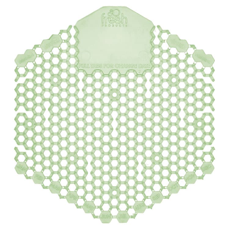 FRESH PRODUCTS Wave 3D Urinal Deodorizer, Herbal Mint Scent, 58 g, 10/Box, 6 Boxes/Carton (FRS3WDS60MIN)