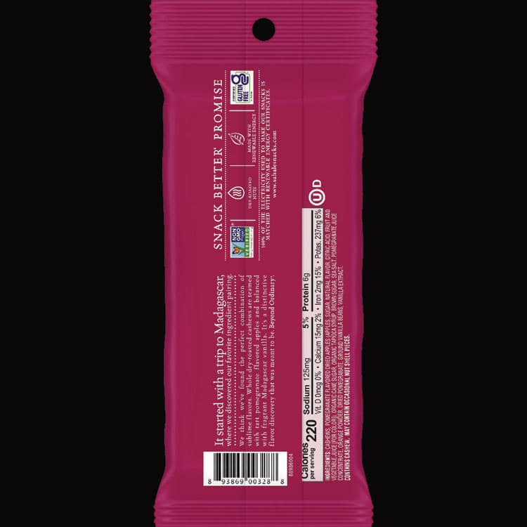 J.M. SMUCKER CO. Pomegranate Vanilla Glazed Mix Cashews, 1.5 oz Bag, 18/Carton (SMU00328) thumbnail 2