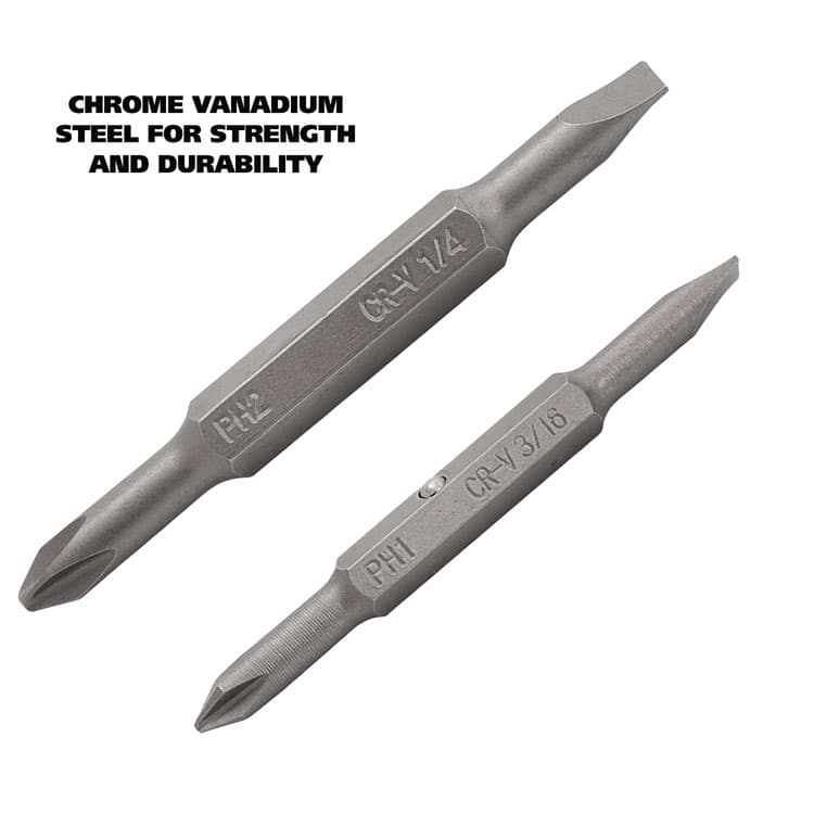 GREAT NECK SAW MFG. 4 in-1 Screwdriver w/Interchangeable Phillips/Standard Bits, Assorted Colors (GNSSD4BC) thumbnail 4