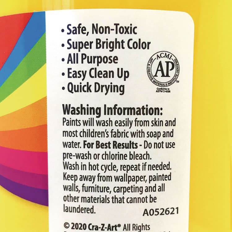 LAROSE INDUSTRIES, LLC Washable Tempera Paint, Yellow, 32 oz Bottle (CZA760096) thumbnail 3