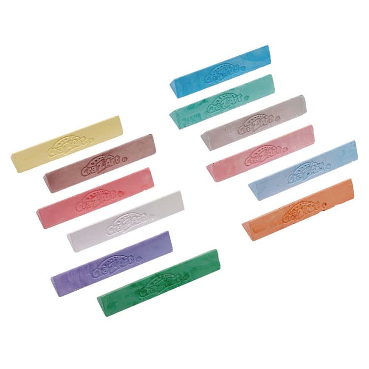 LAROSE INDUSTRIES, LLC Washable Sidewalk Chalk, Triangle Shaped, 12.63", 48 Assorted Bright Colors, 48 Sticks/Set (CZA10880) thumbnail 3