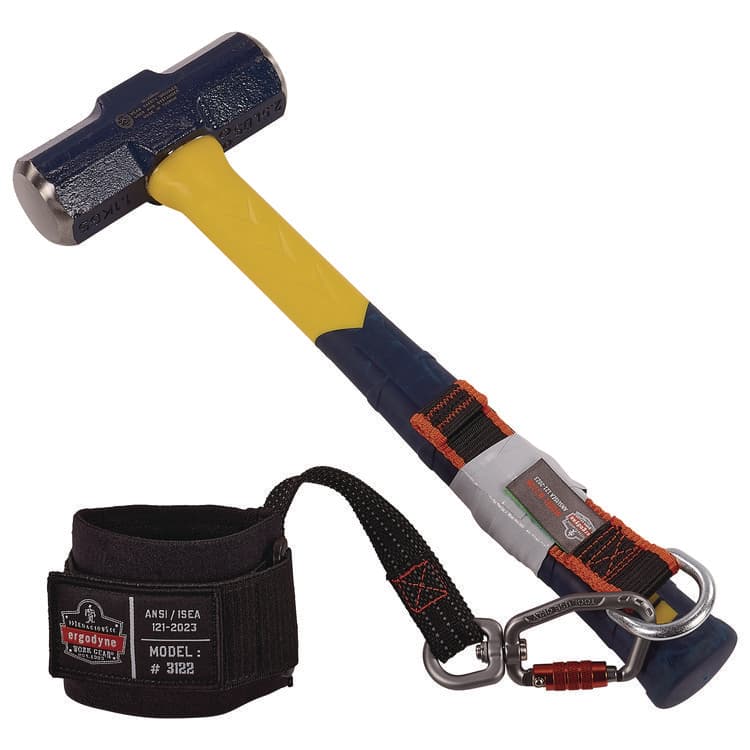 TENACIOUS HOLDINGS, . Squids 3122 Pull-On Wrist Tool Lanyard with Carabiner Anchor, 5 lb Max Working Capacity, 7" Long, Black (EGO19084) thumbnail 4